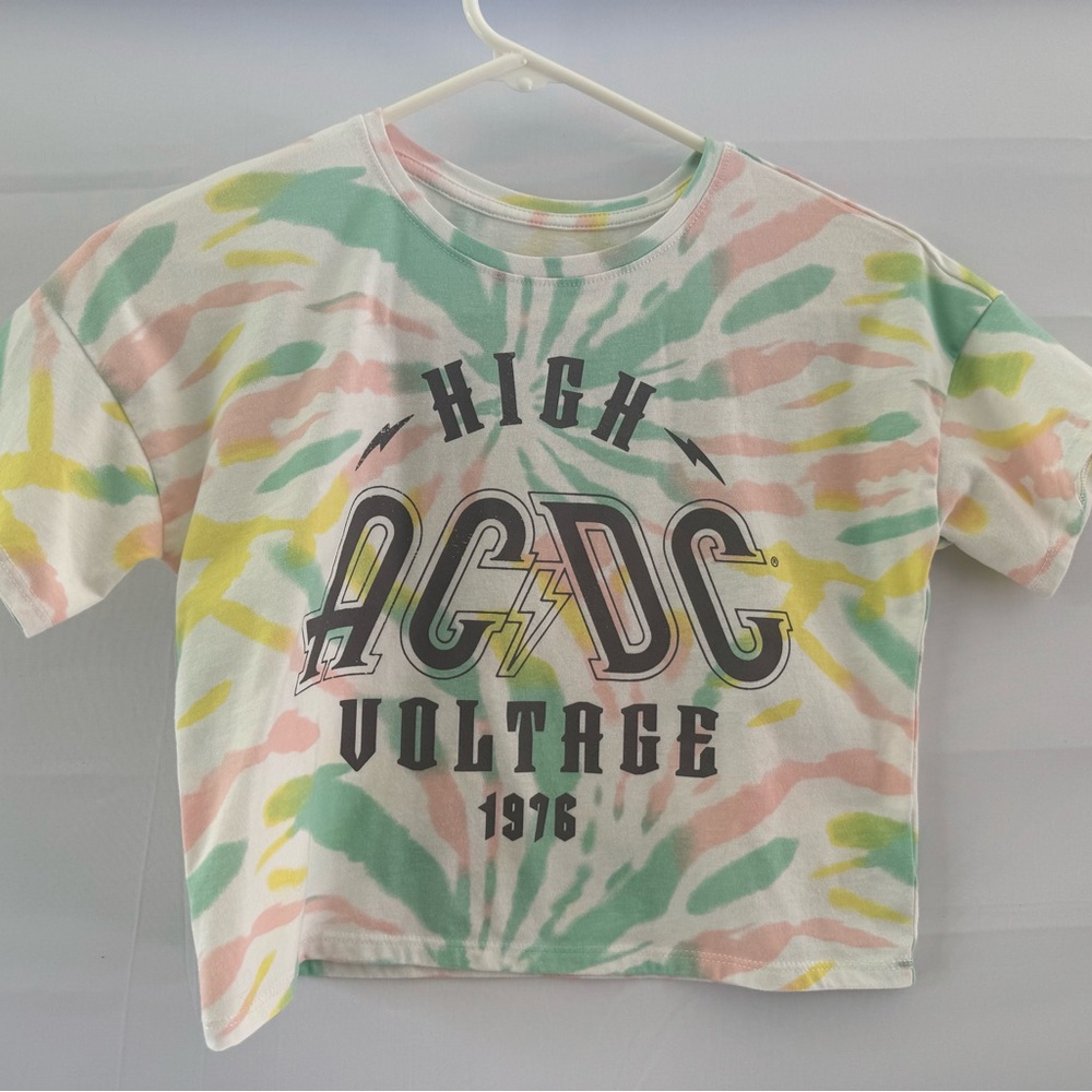 Teen Girls AC|DC Crop top